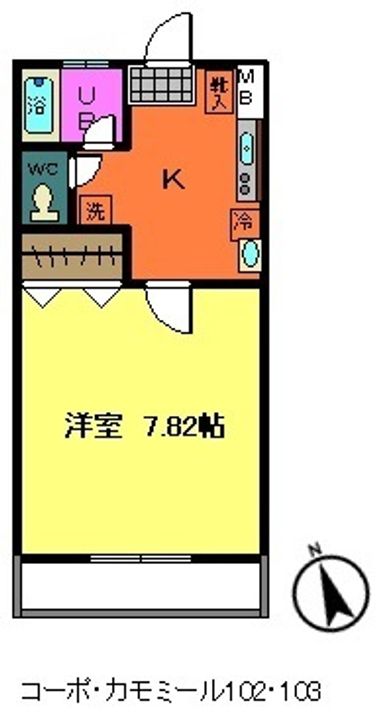 コーポ・カモミールの間取り