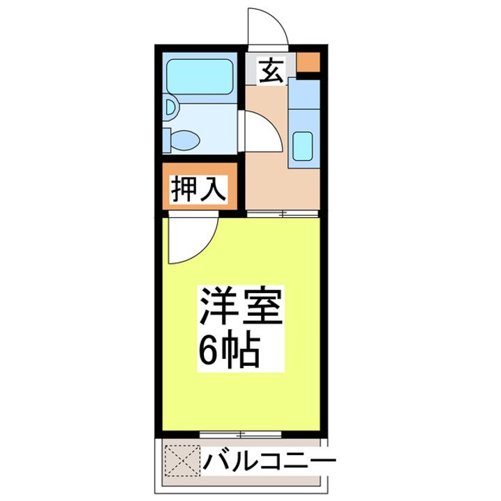 村上コーポの間取り