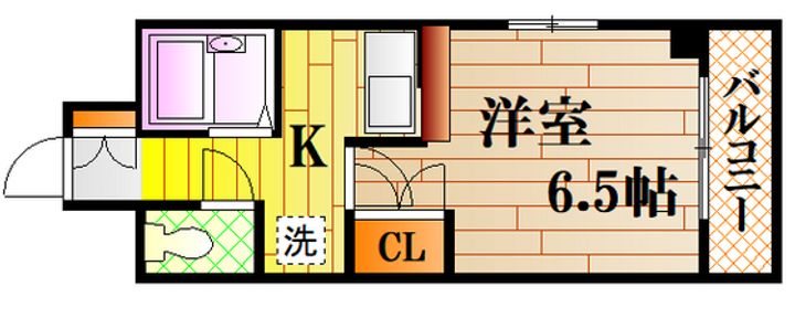 広島県広島市西区横川新町(マンション)の賃貸物件の間取り