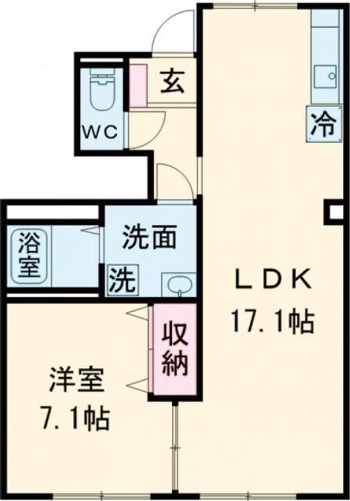 華秀ハイツIIの間取り