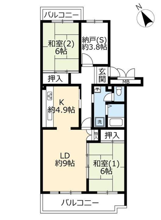 UR谷津パークタウン参番街の間取り