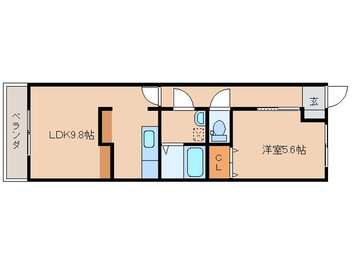 宮崎県都城市金田町(マンション)の賃貸物件の間取り
