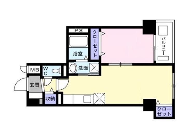 シーザスパレス錦糸町の間取り