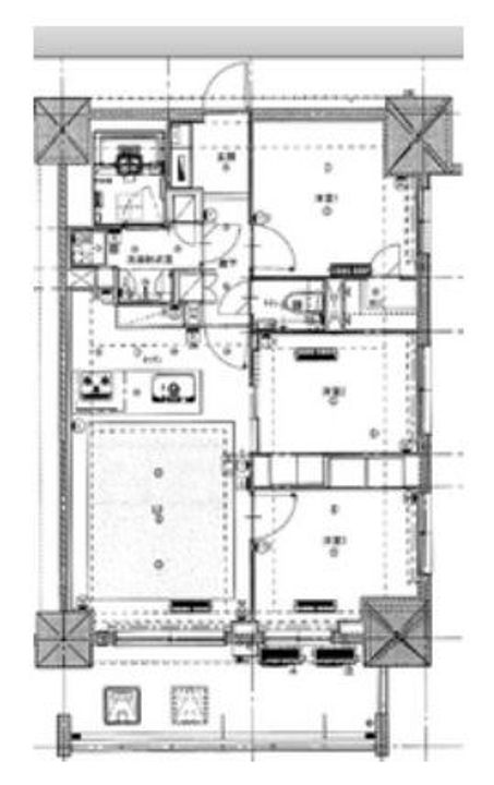 東京都新宿区新宿1(マンション)の賃貸物件の間取り