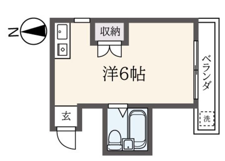 西田方1階の間取り