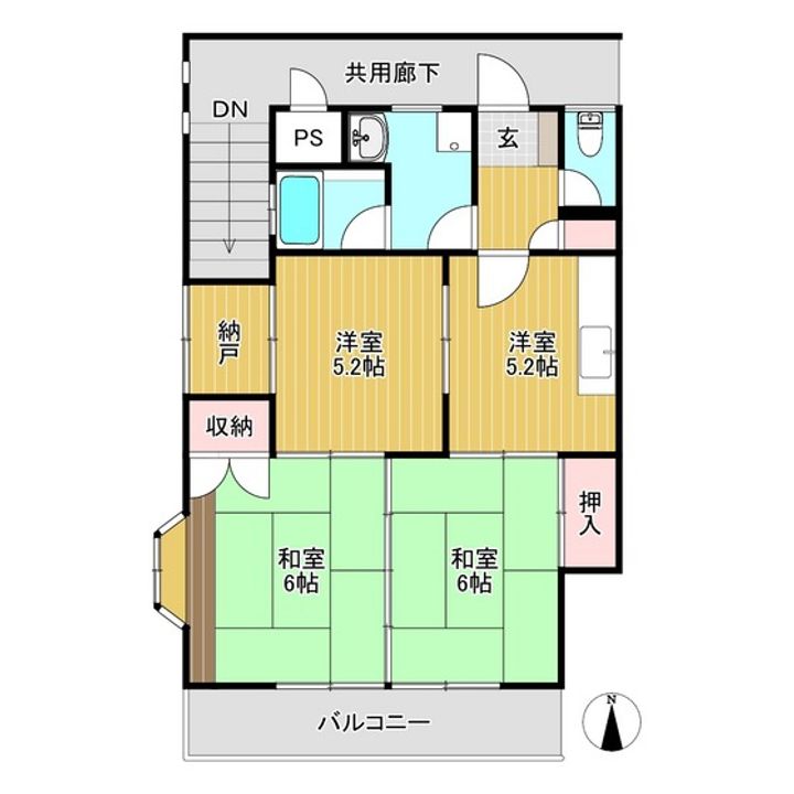 コーポ松本の間取り