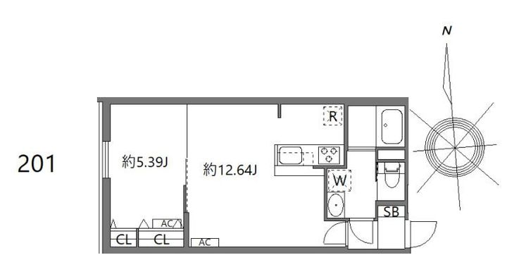 東京都世田谷区上北沢4(マンション)の賃貸物件の間取り