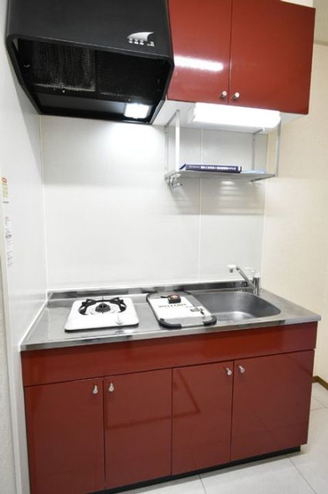 新潟県新潟市秋葉区程島(アパート)の賃貸物件のキッチン