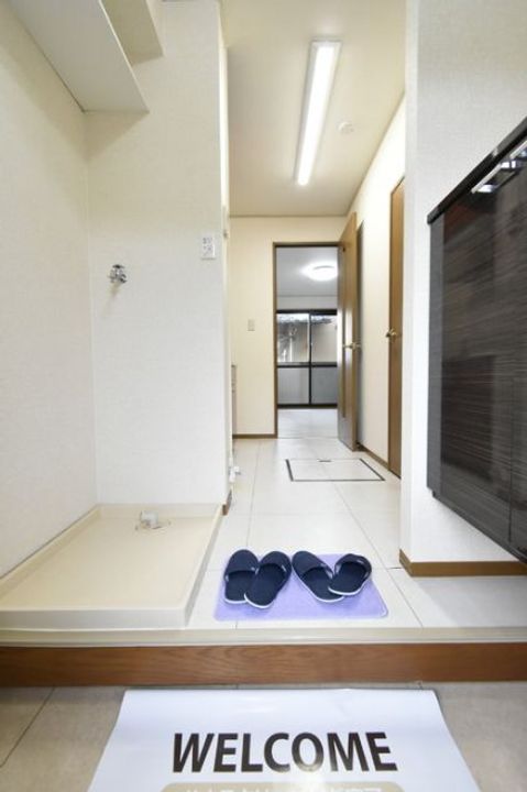 新潟県新潟市秋葉区程島(アパート)の賃貸物件の玄関