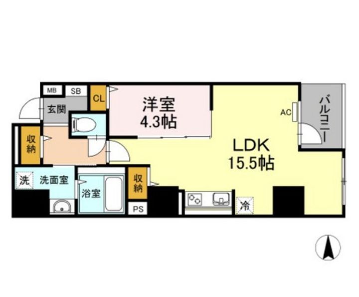 La neige 中山下の間取り