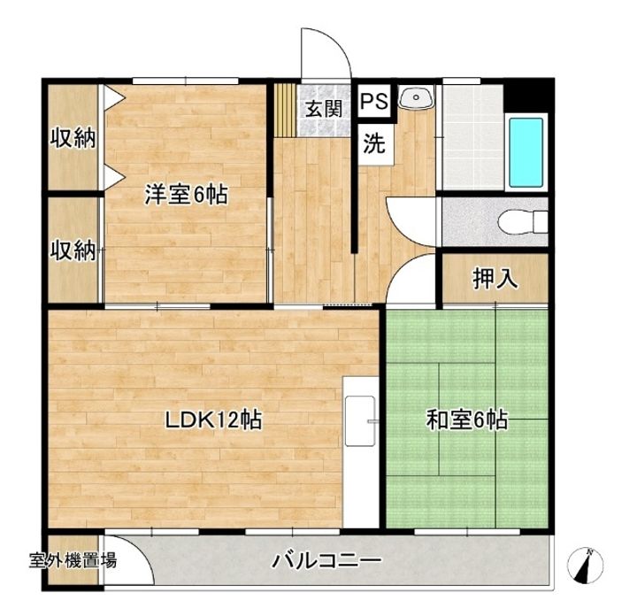 フドー山祇コーポの間取り