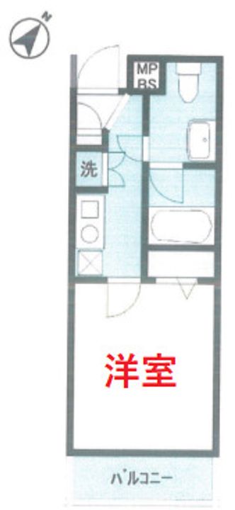 東京都品川区南品川1(マンション)の賃貸物件の間取り