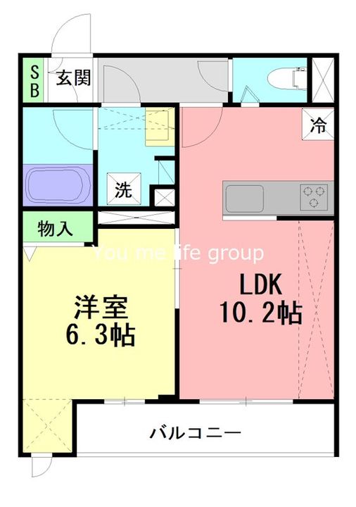 神奈川県鎌倉市大船(マンション)の賃貸物件の間取り