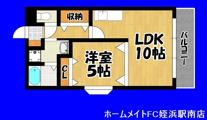 福岡県福岡市西区福重2(マンション)の賃貸物件の間取り