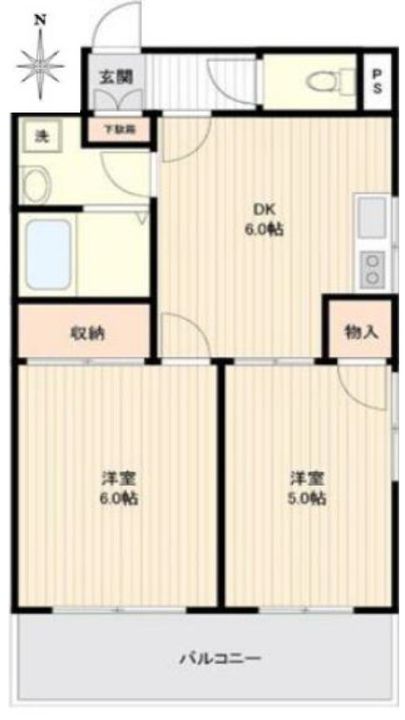 東京都中野区大和町1(マンション)の賃貸物件の間取り