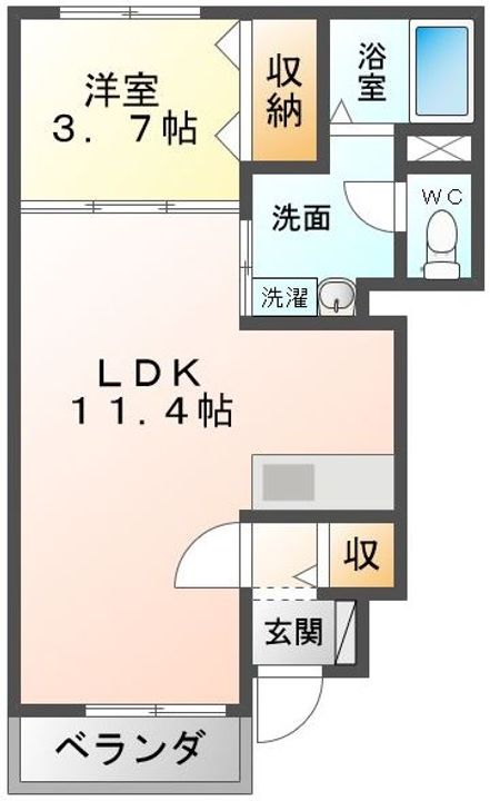 ラ・ジュネスデ東雲の間取り