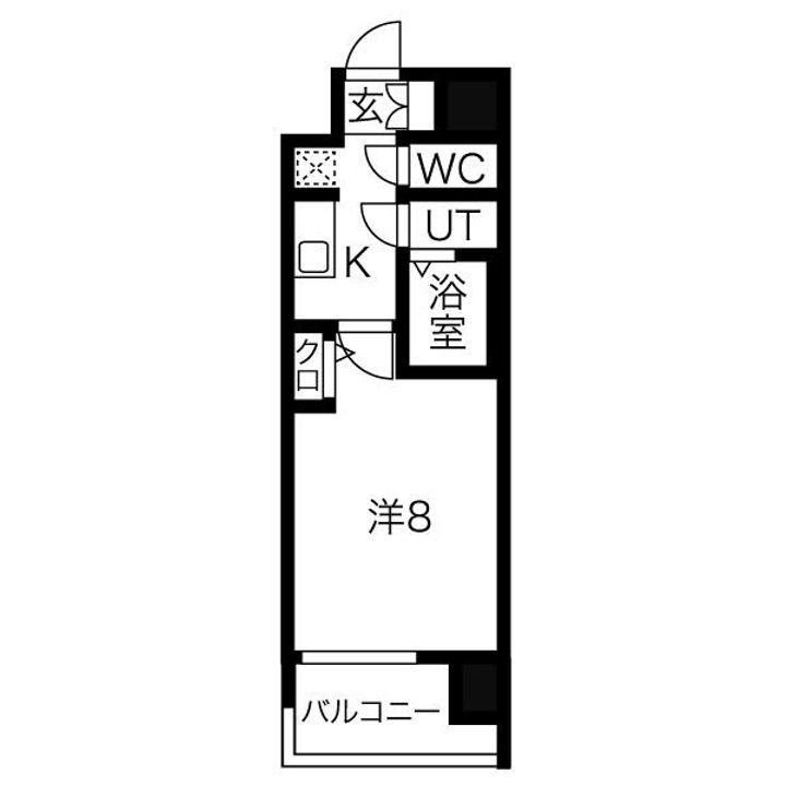 プレサンスNEO大和田STATIONベゼルの間取り