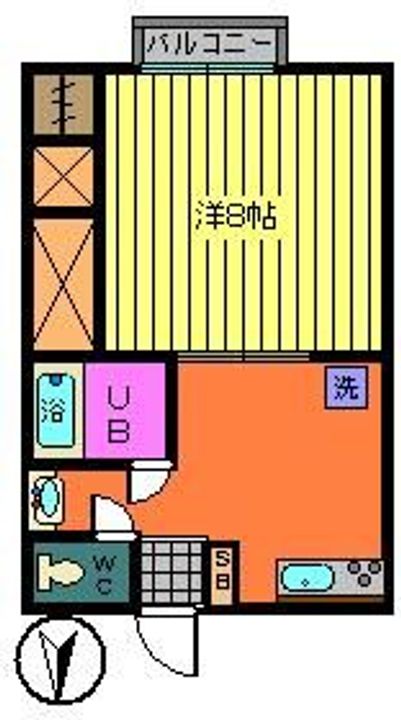 福島県郡山市安積町日出山字一本松(アパート)の賃貸物件の間取り