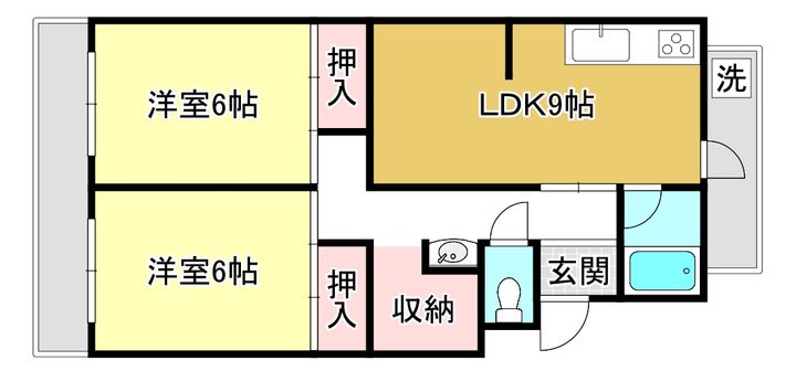 クレスト天神の間取り