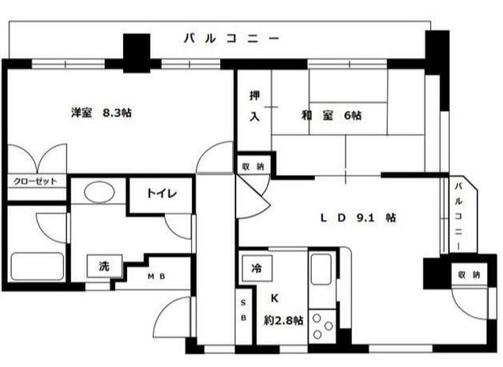 シンシア白金山北ホームズの間取り