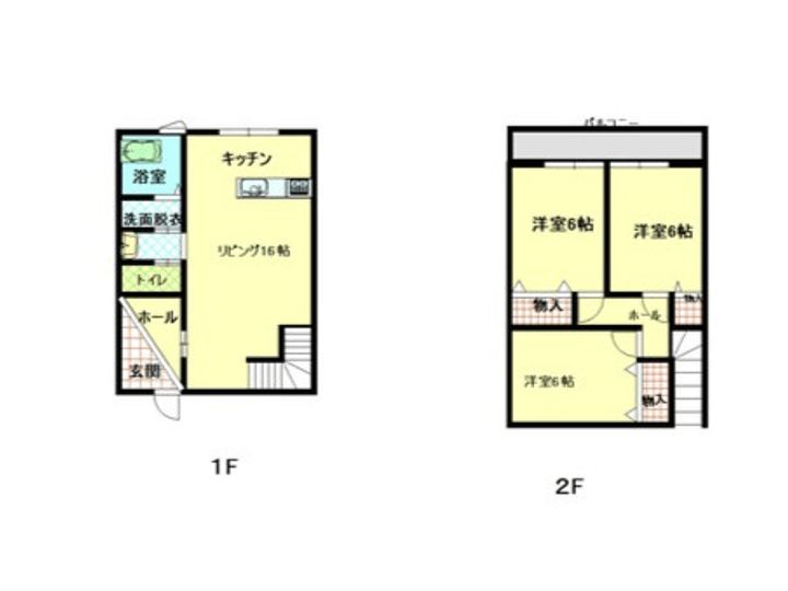 山口県防府市勝間1(一戸建)の賃貸物件の間取り