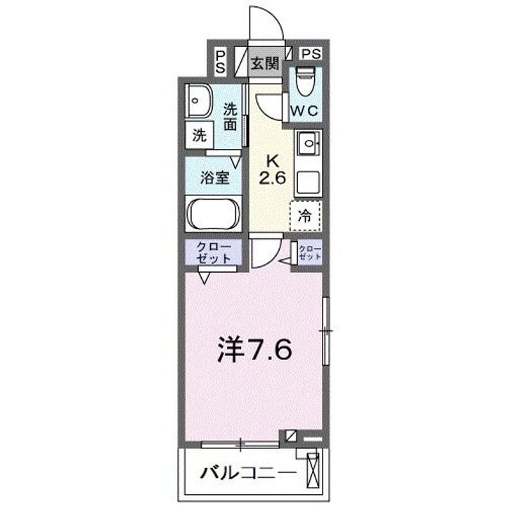 埼玉県飯能市柳町(アパート)の賃貸物件の間取り