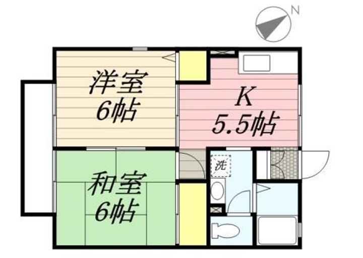 群馬県高崎市箕郷町生原(アパート)の賃貸物件の間取り