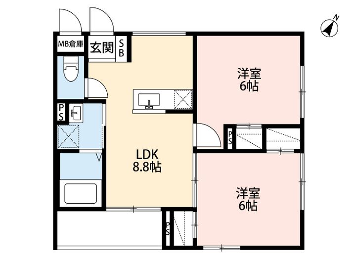 NS中山東の間取り