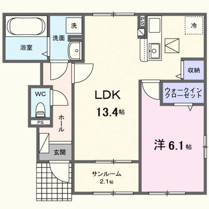 京都府南丹市八木町八木新町2(アパート)の賃貸物件の間取り