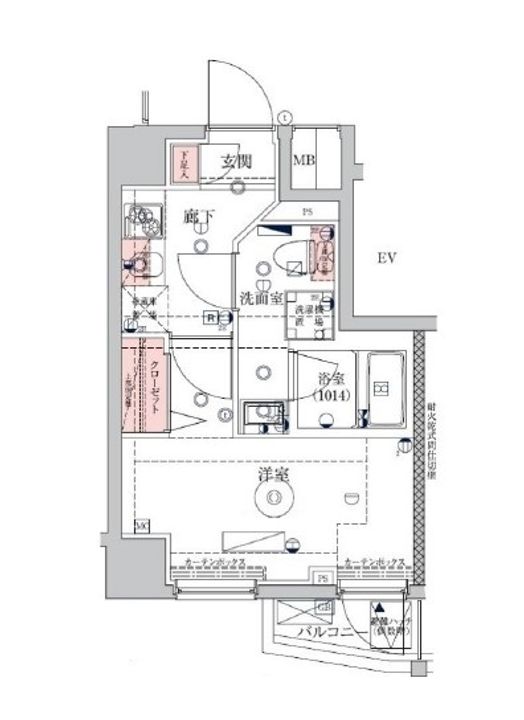 VERXEED横濱WESTの間取り