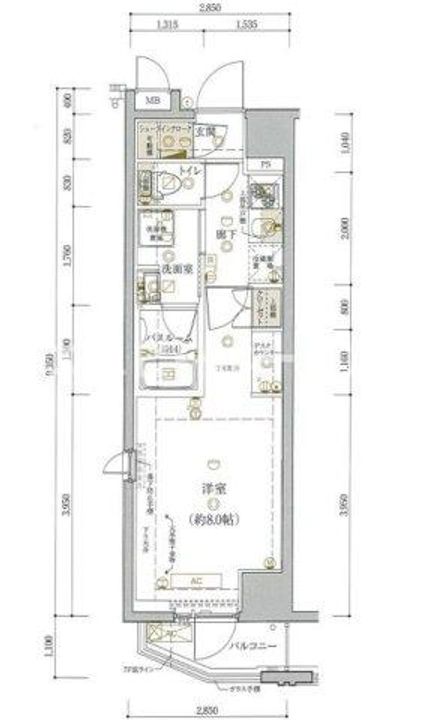東京都足立区綾瀬3(マンション)の賃貸物件の間取り