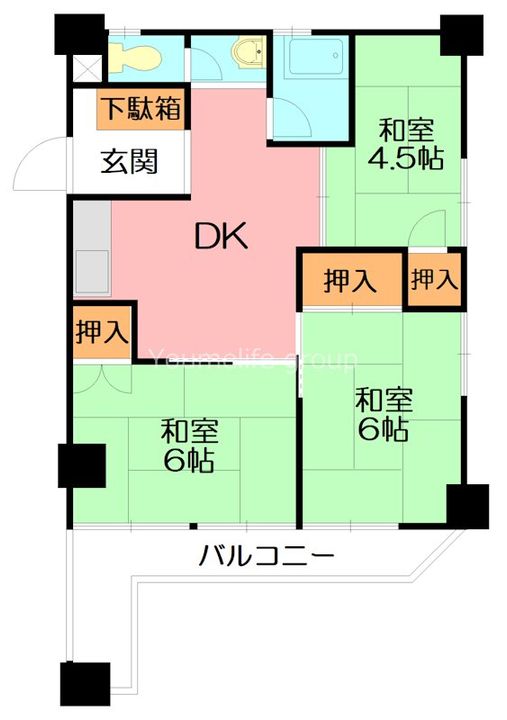 ながぬまマンションの間取り