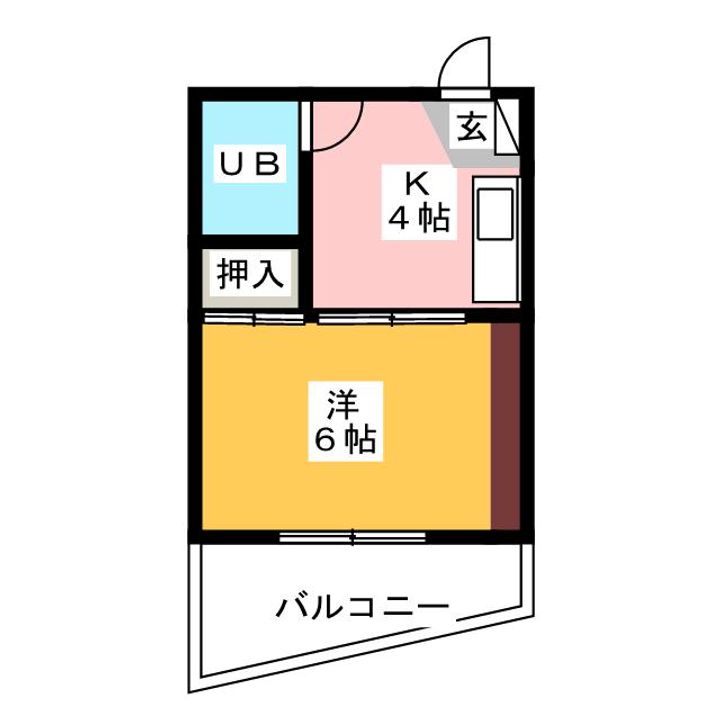 アーバンハイツ小鹿の間取り