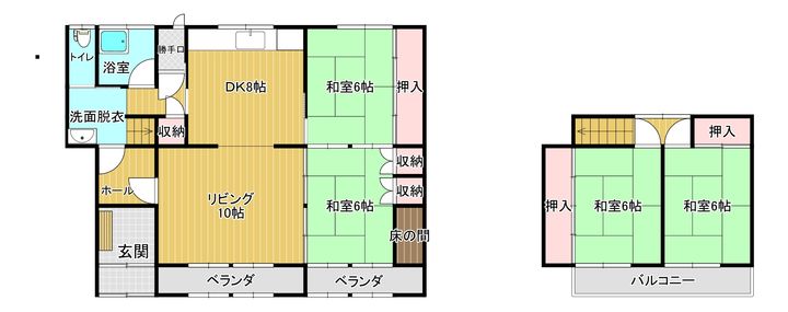 北海道登別市富士町7(一戸建)の賃貸物件の間取り