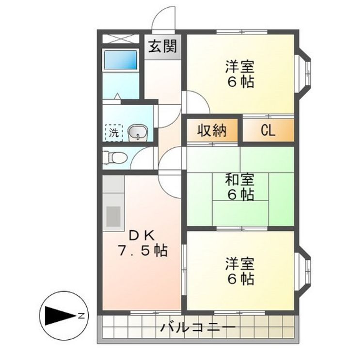 らべんだーの間取り