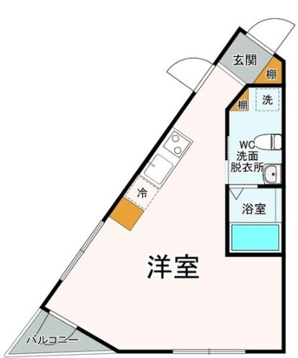 静岡県浜松市中央区北寺島町(マンション)の賃貸物件の間取り