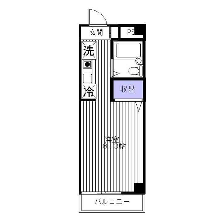 東京都中野区中央4(マンション)の賃貸物件の間取り