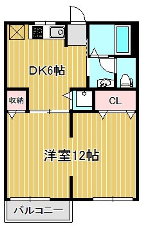 神奈川県川崎市中原区井田杉山町(アパート)の賃貸物件の間取り
