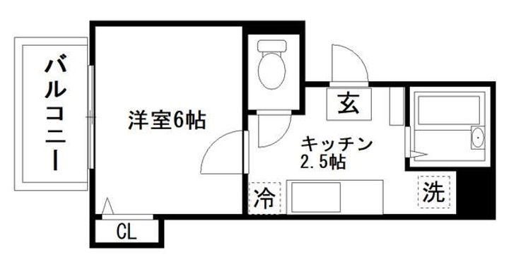 東京都台東区竜泉3(マンション)の賃貸物件の間取り