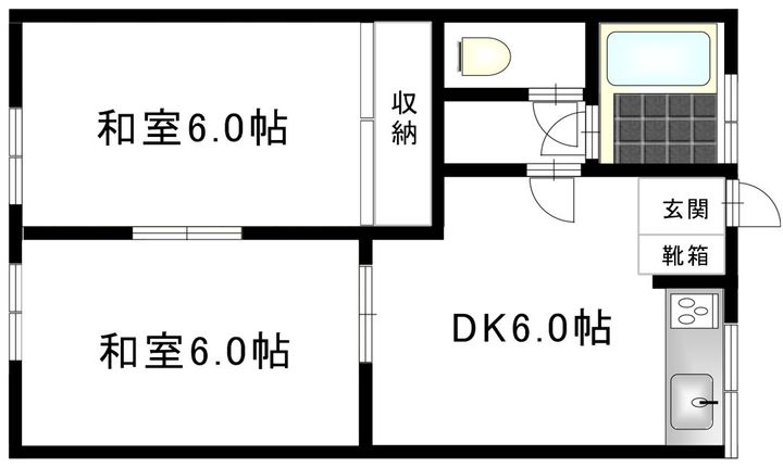 コーポうちさわの間取り