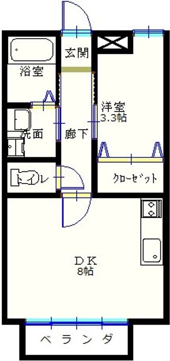 乃木ハイツBの間取り
