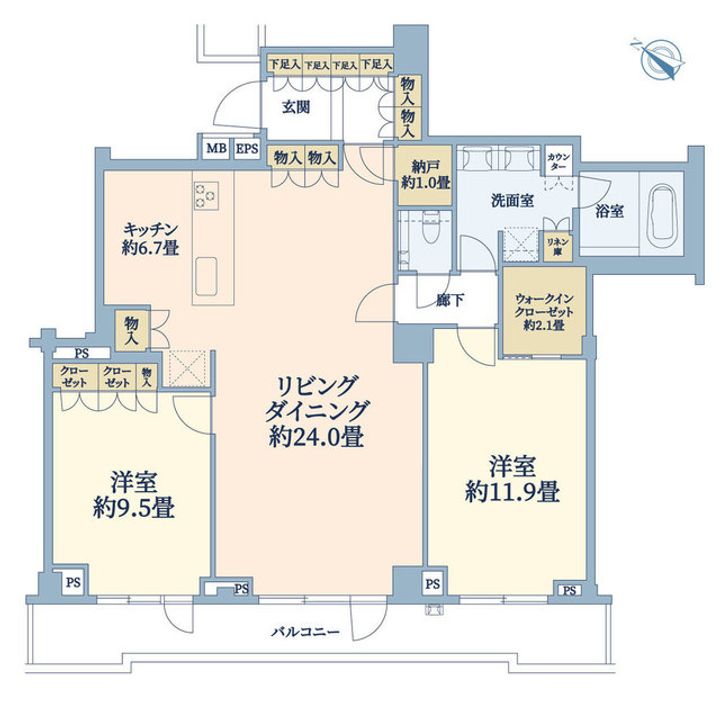 グランドメゾンThe山手253Gardenの間取り