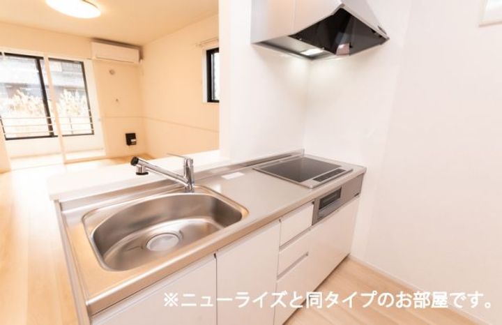 栃木県佐野市浅沼町(アパート)の賃貸物件のキッチン