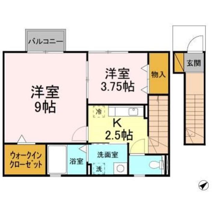 千葉県船橋市印内3(アパート)の賃貸物件の間取り