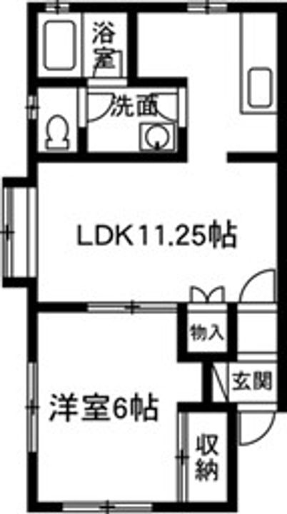 メゾンリバティ片貝の間取り