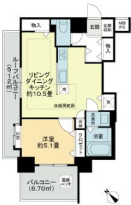 ライオンズステーションプラザ板橋・滝野川の間取り