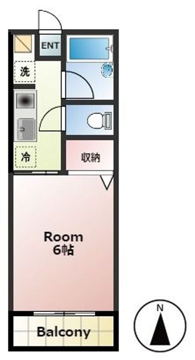 埼玉県所沢市大字北秋津(アパート)の賃貸物件の間取り