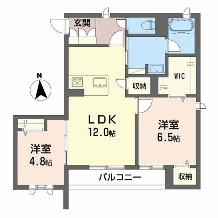 シャーメゾン ラヴニーナ セカンドの間取り