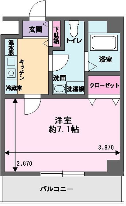フォレストコート名谷の間取り