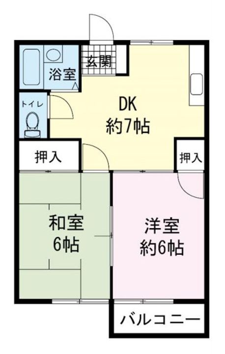 サンハイツ渡辺の間取り